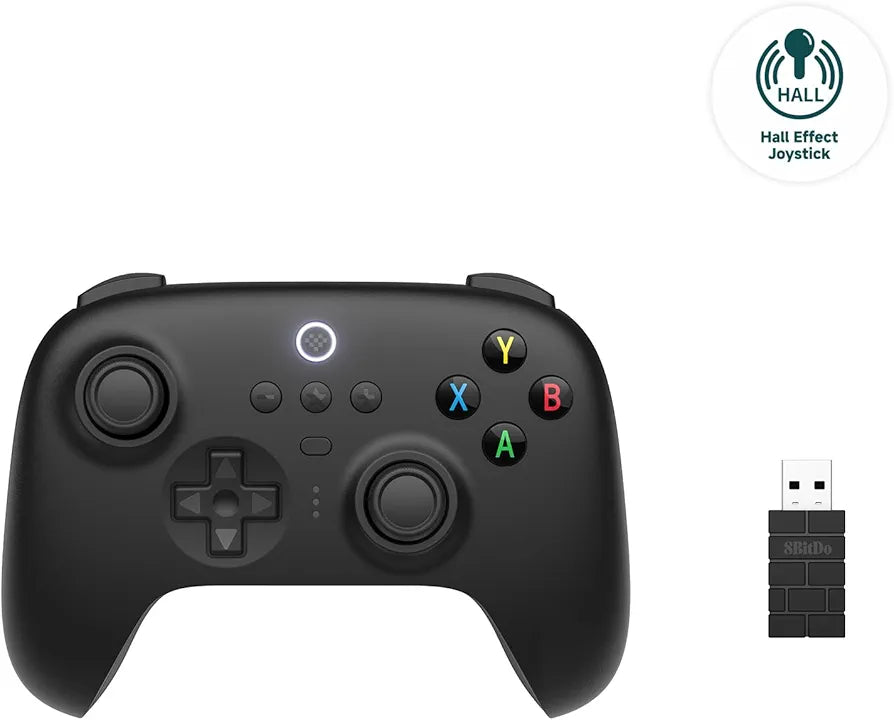 8BitDo Ultimate 2.4G Hall Edition Wireless Controller + Charging Dock - Black (PC)
