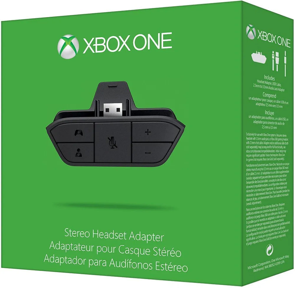 Microsoft Official Xbox One Stereo Headset and Headset Adapter (Xbox One)