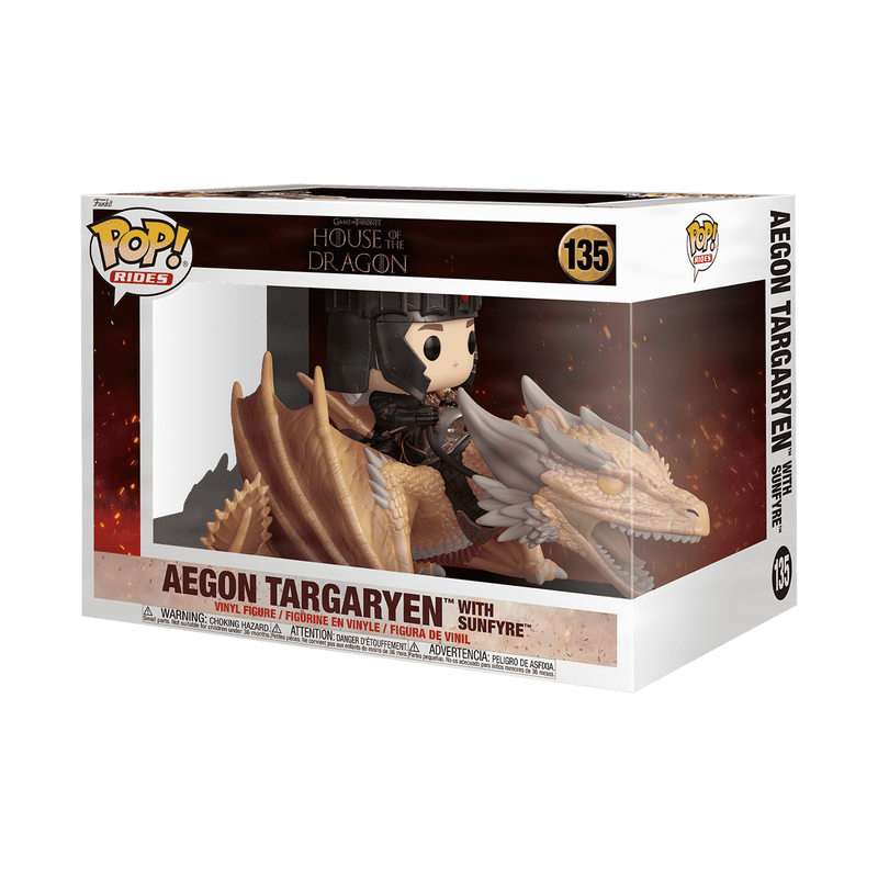 83460 Funko Pop Rides Deluxe House of Dragon: Aegon Targaryen with Sunfyre