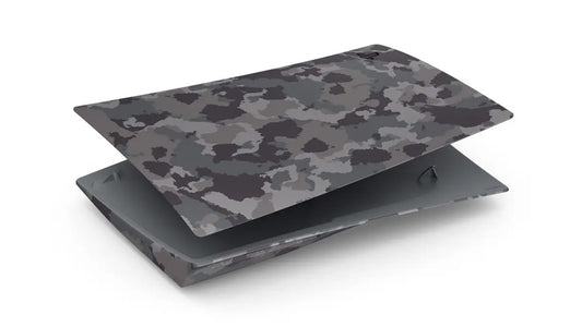 Sony Official Playstation 5 Console Cover - Gray Camo (CAN) (PS5)