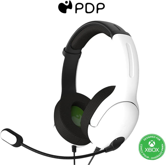 PDP Officially Licensed Xbox Series X/S - LVL40 Stereo Wired Headset - White (Xbox Series X/S)