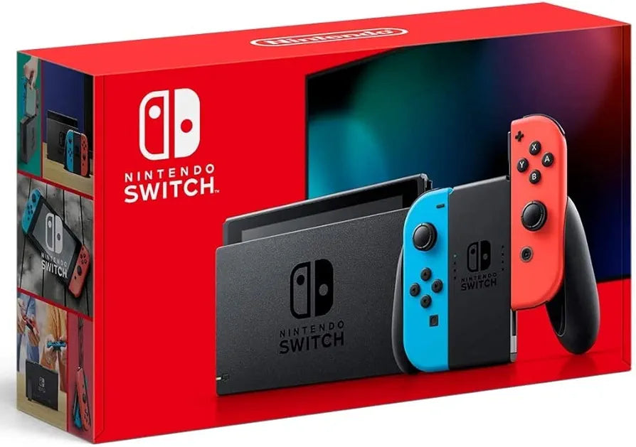 Nintendo Switch Console V2 - Neon Red/Neon Blue (Switch)