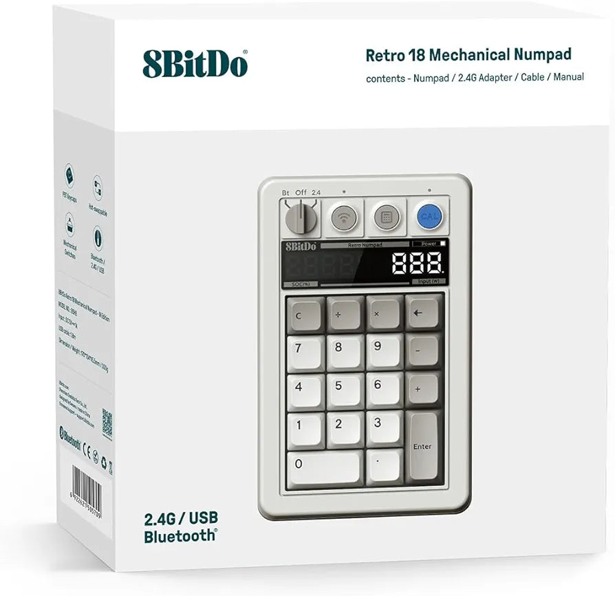 8BitDo Retro 18 Mechanical Numpad - Fami Edition (PC)