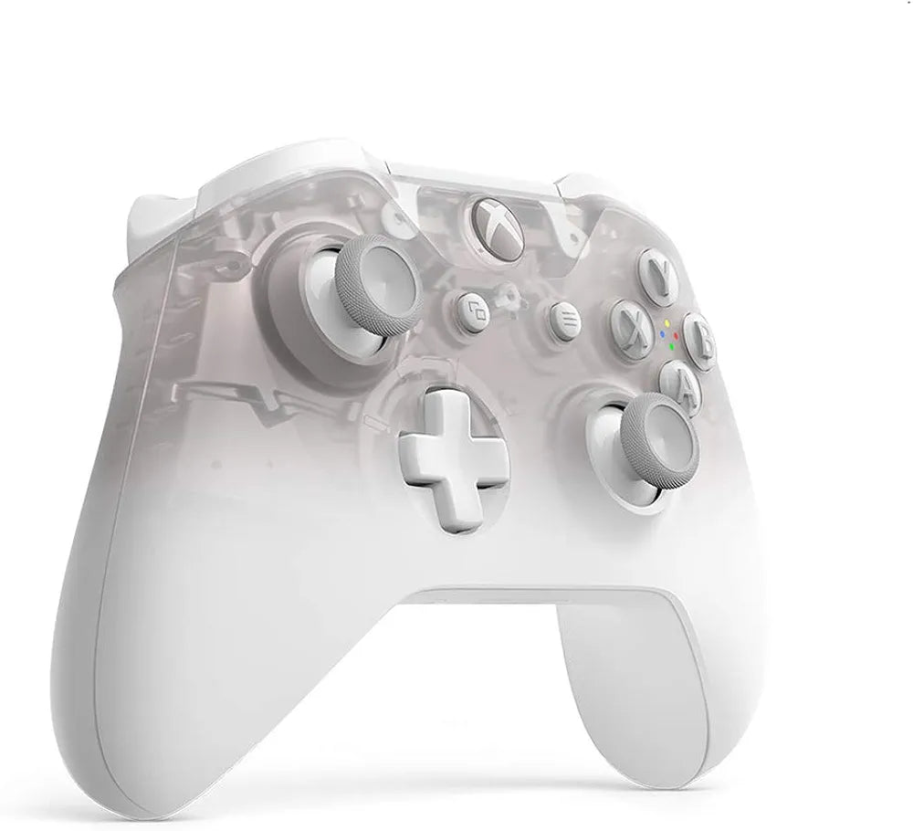 Microsoft Official Xbox One S Wireless Controller - Phantom White (Xbox One)