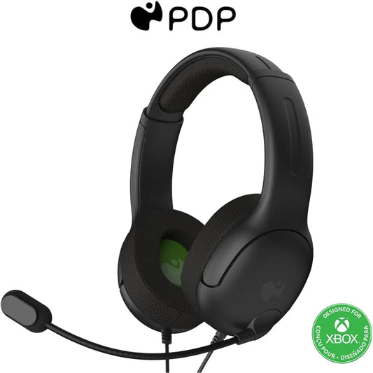 PDP Officially Licensed Microsoft: LVL40 Stereo Wired Headset - Black (Xbox One/Xbox Series X/S)