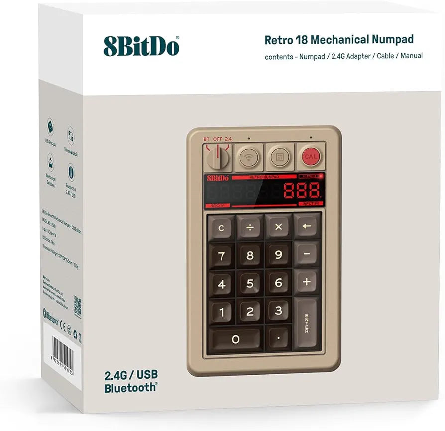 8BitDo Retro 18 Mechanical Numpad - C64 Edition  (PC)