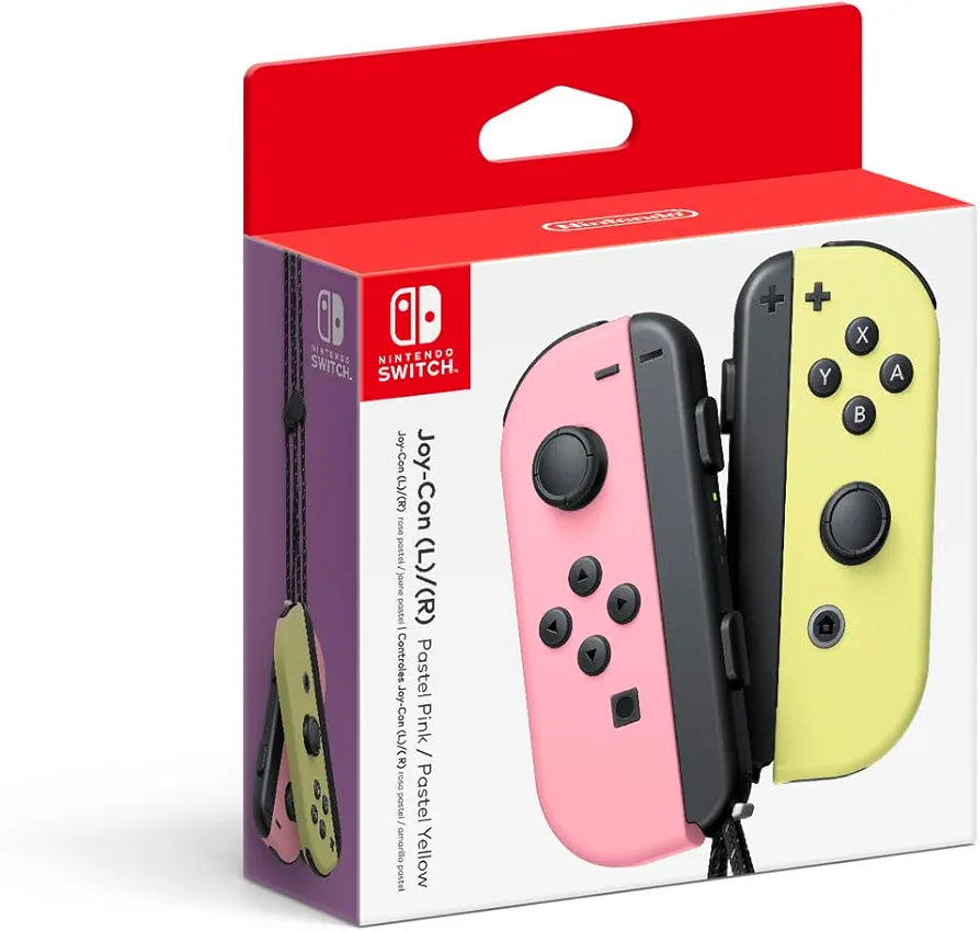 Nintendo Official Switch Joy-Con Pair - Pastel Pink/Pastel Yellow (Switch)