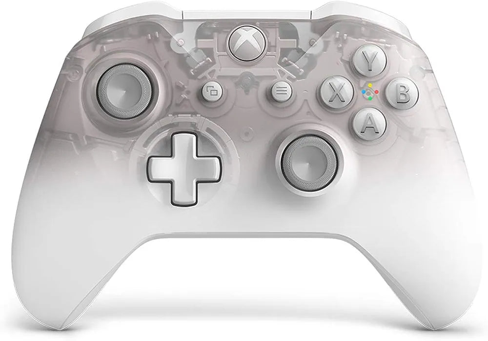 Microsoft Official Xbox One S Wireless Controller - Phantom White (Xbox One)