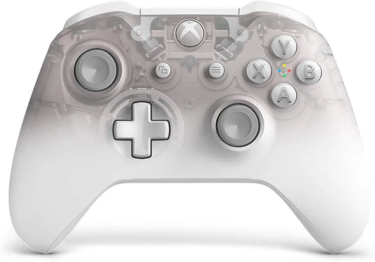 Microsoft Official Xbox One S Wireless Controller - Phantom White (Xbox One)