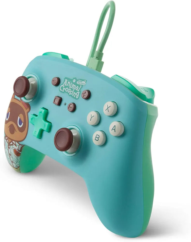 PowerA Officially Licensed Nintendo: Enhanced Wired Controller - Animal Crossing - Nook (Switch)