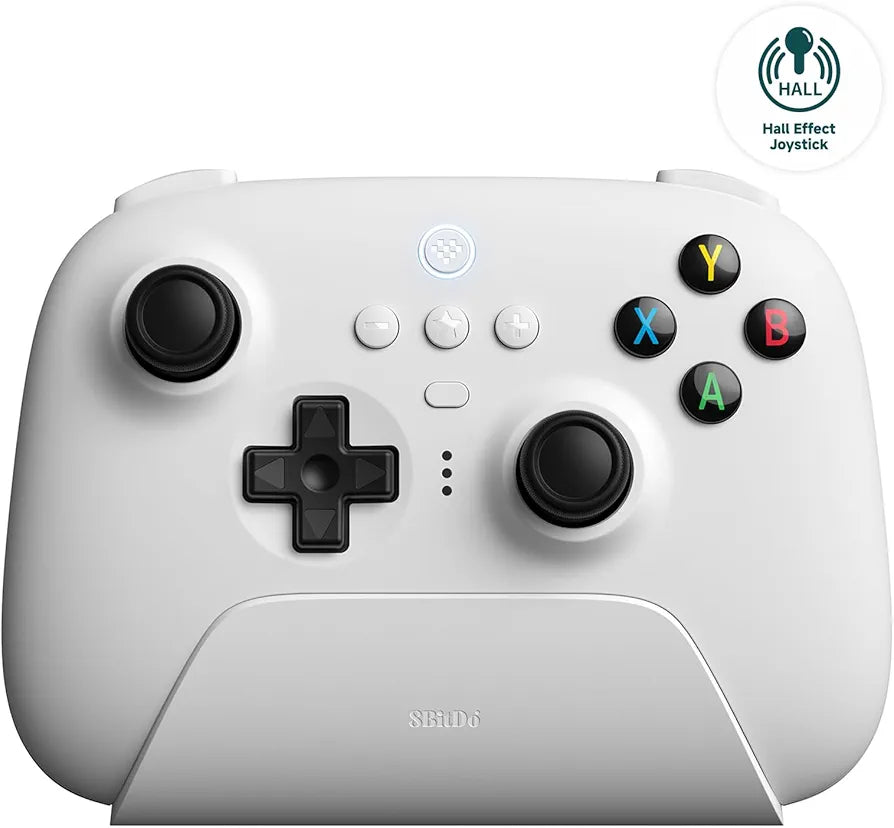 8BitDo Ultimate 2.4G Hall Edition Wireless Controller + Charging Dock - White  (PC)
