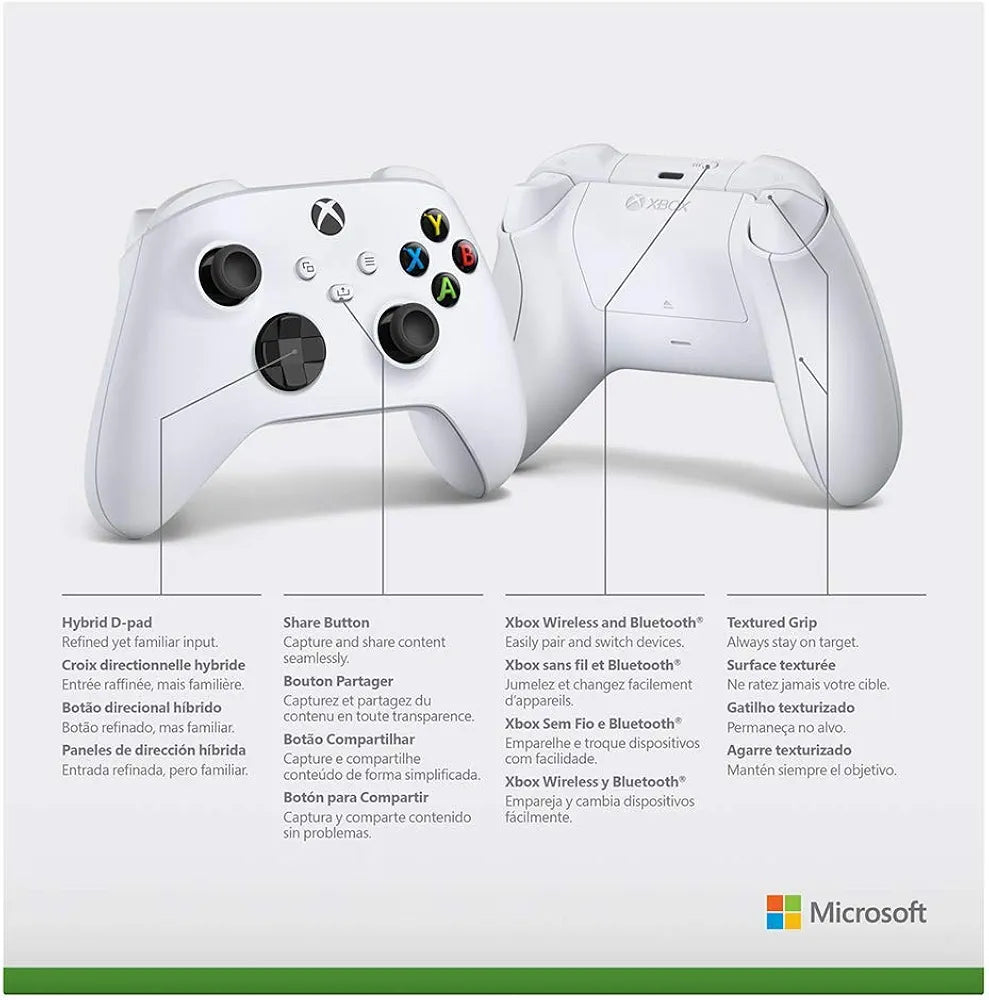 Microsoft Official Xbox Series X/S Wireless Controller - Robot White (Xbox Series X/S)