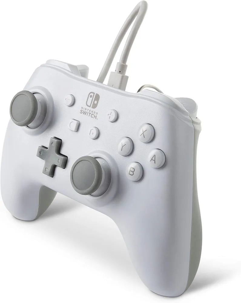 PowerA Officially Licensed Nintendo: Wired Controller - White (Switch)
