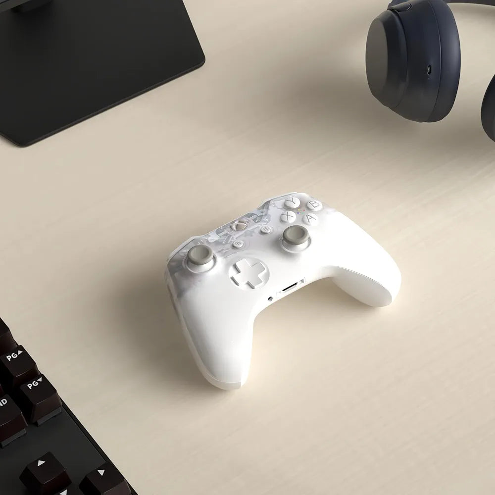 Microsoft Official Xbox One S Wireless Controller - Phantom White (Xbox One)