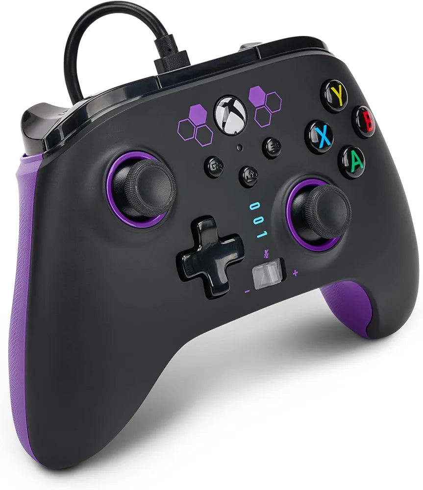 PowerA Officially Licensed Microsoft: Enhanced Wired Controller - Purple Hex (US) (Xbox One/Xbox Series X/S)