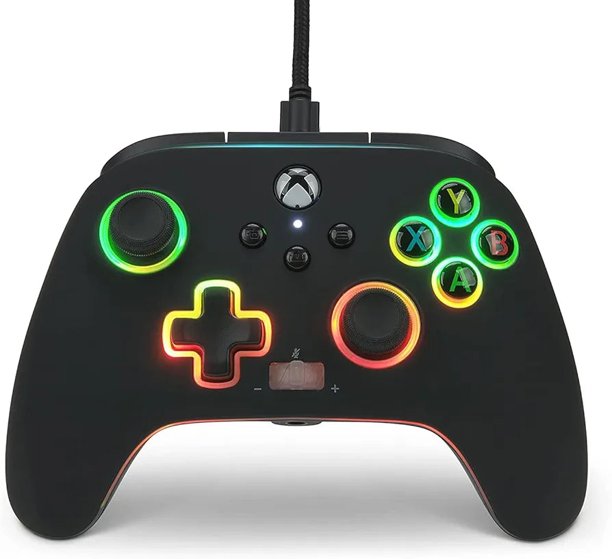 PowerA Officially Licensed Microsoft: Spectra Infinity Enhanced Wired Controller - Black/Led (Xbox One/Xbox Series X/S)