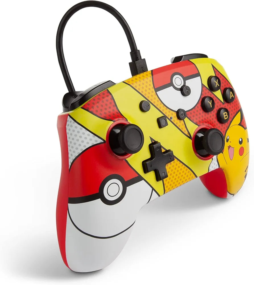 PowerA Officially Licensed Nintendo: Enhanced Wired Controller - Pikachu Pop (Switch)