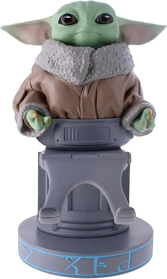 Cable Guys: Phone + Controller Holder - Mandalorian Grogu on Seeing Stone