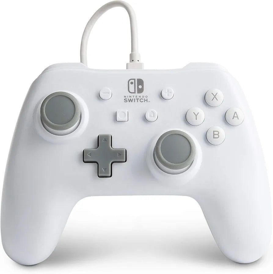 PowerA Officially Licensed Nintendo: Wired Controller - White (Switch)