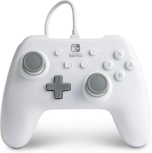 PowerA Officially Licensed Nintendo: Wired Controller - White (Switch)