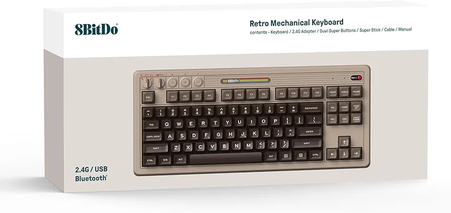 8BitDo Retro Mechanical C64 Edition Keyboard (PC)