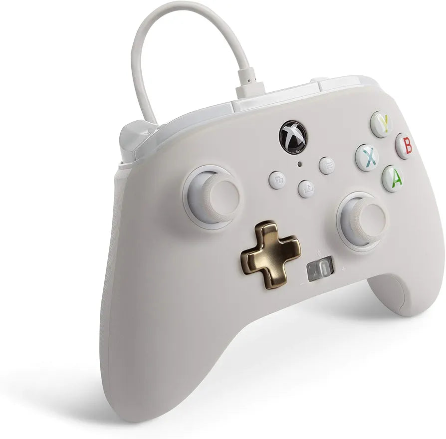 PowerA Officially Licensed Microsoft: Enhanced Wired Controller - Mist White (US) (Xbox One/Xbox Series X/S)