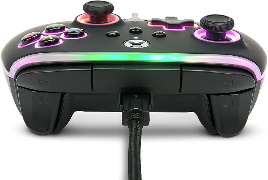 PowerA Officially Licensed Microsoft: Spectra Infinity Enhanced Wired Controller - Black/Led (Xbox One/Xbox Series X/S)