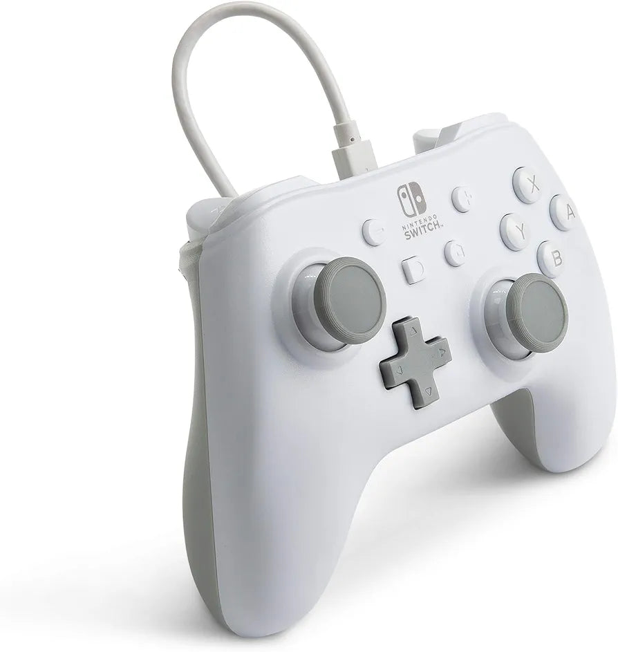 PowerA Officially Licensed Nintendo: Wired Controller - White (Switch)