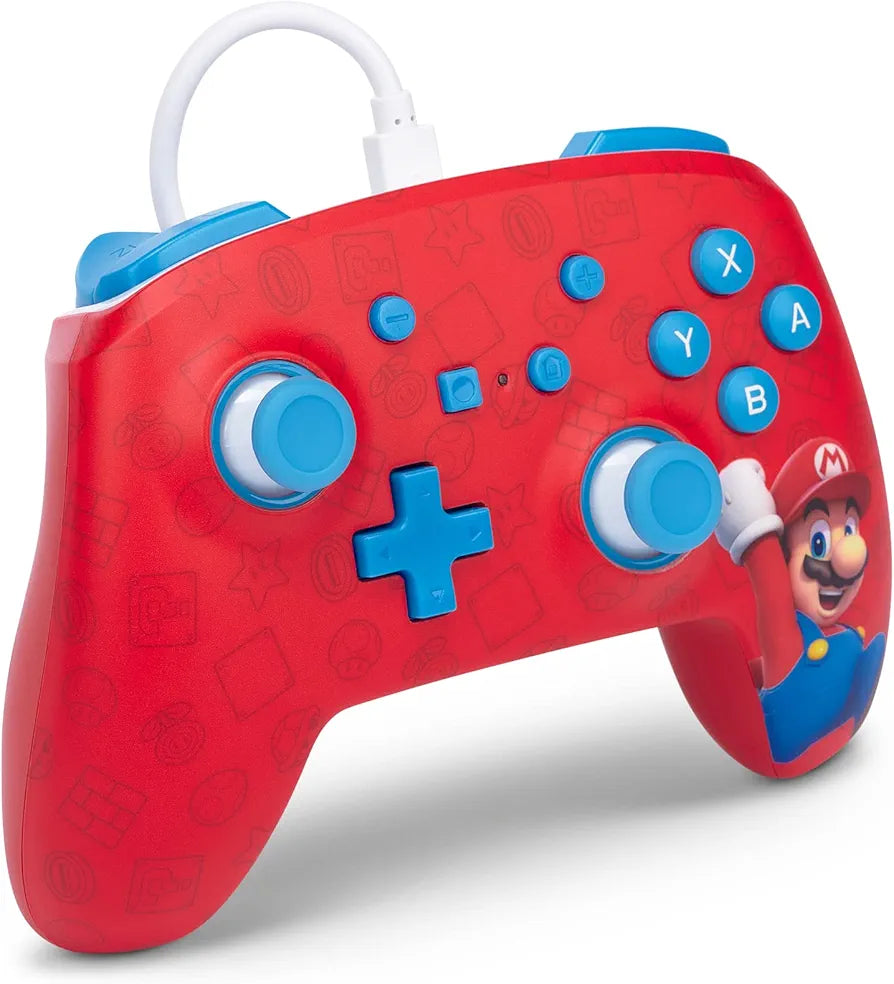 PowerA Officially Licensed Nintendo: Enhanced Wired Controller - Woo-hoo! Mario (Switch)