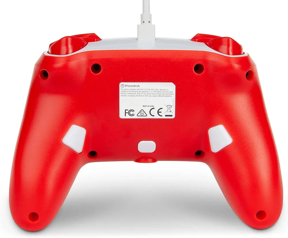 PowerA Officially Licensed Nintendo: Enhanced Wired Controller - Super Mario Red/White  (Switch)