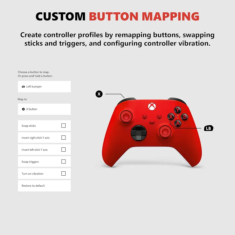 Microsoft Official Xbox Series X/S Wireless Controller - Pulse Red (Xbox Series X/S)