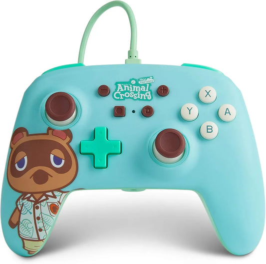 PowerA Officially Licensed Nintendo: Enhanced Wired Controller - Animal Crossing - Nook (Switch)