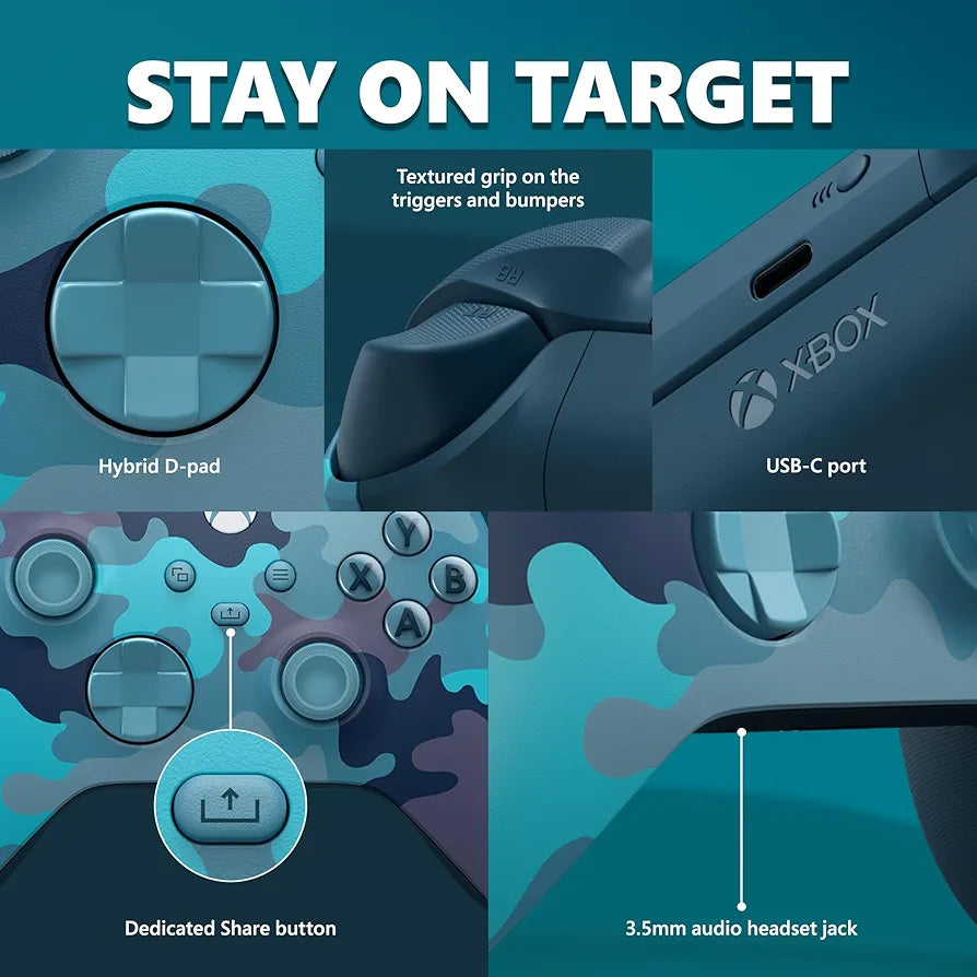 Microsoft Official Xbox Series X/S Wireless Controller - Mineral Cam (Xbox Series X/S)