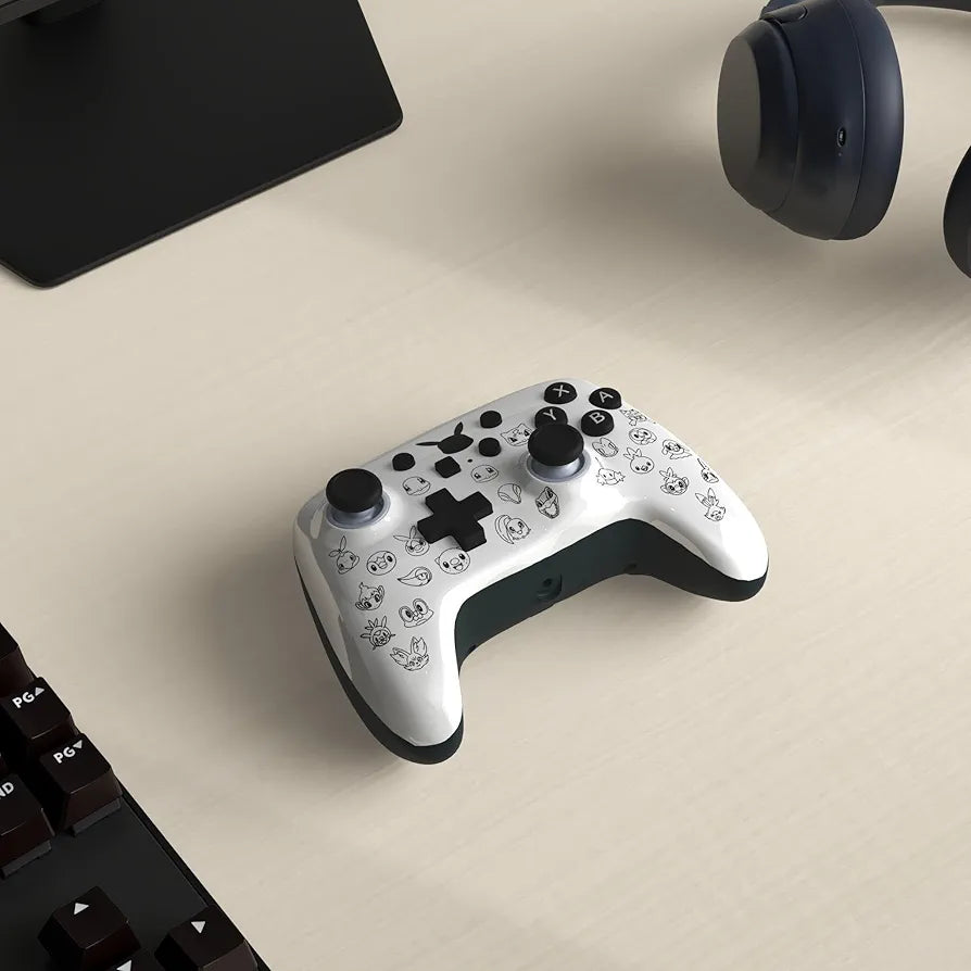 PowerA Officially Licensed Nintendo: EnWired Controller - Pikachu - Black/Silver (Switch)