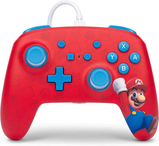 PowerA Officially Licensed Nintendo: Enhanced Wired Controller - Woo-hoo! Mario (Switch)