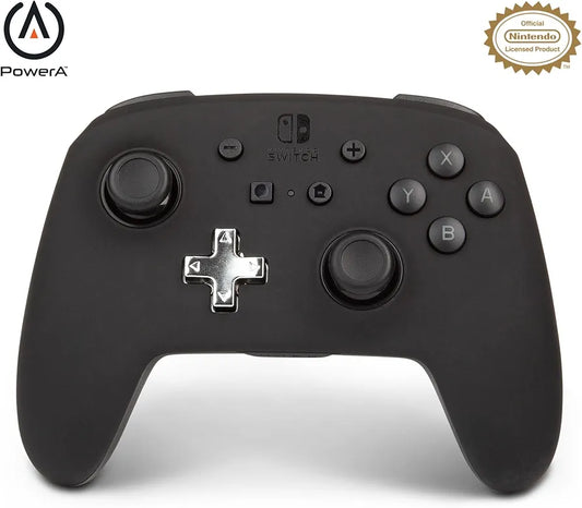 PowerA Officially Licensed Nintendo: Enhanced Wireless Controller - Black (Switch)