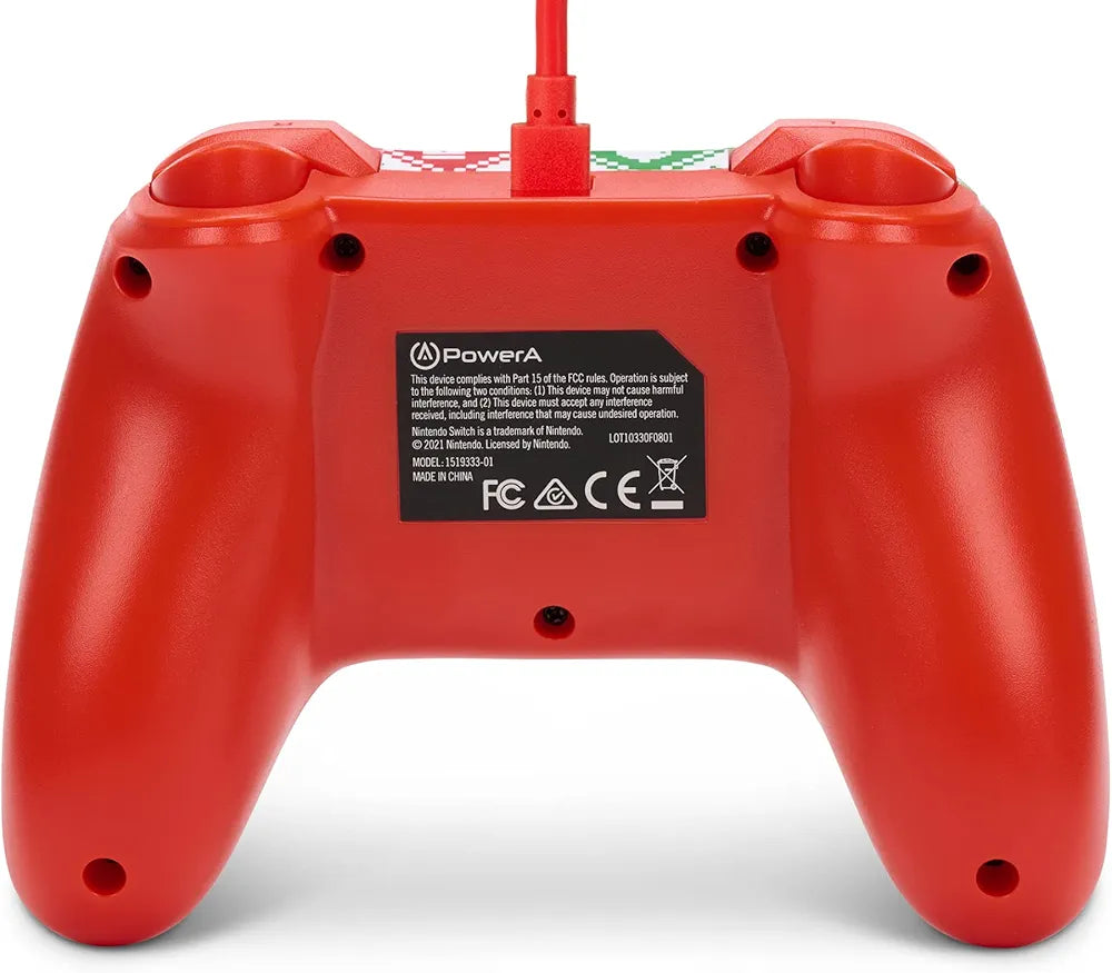 PowerA Officially Licensed Nintendo: Enhanced Wired Controller - Mario Holiday Sweater (Switch)