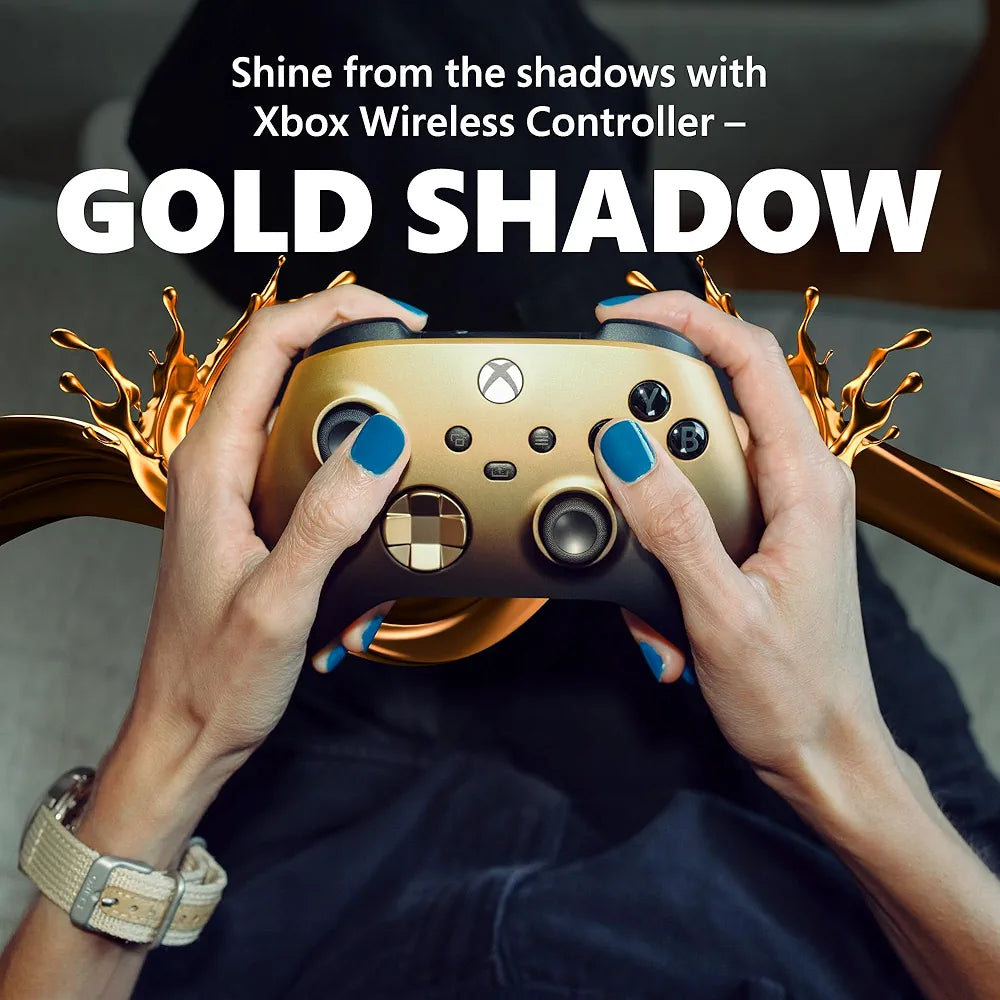 Microsoft Official Xbox Series X/S Wireless Controller - Gold Shadow Special Edition (Xbox One/Xbox Series X/S/PC)
