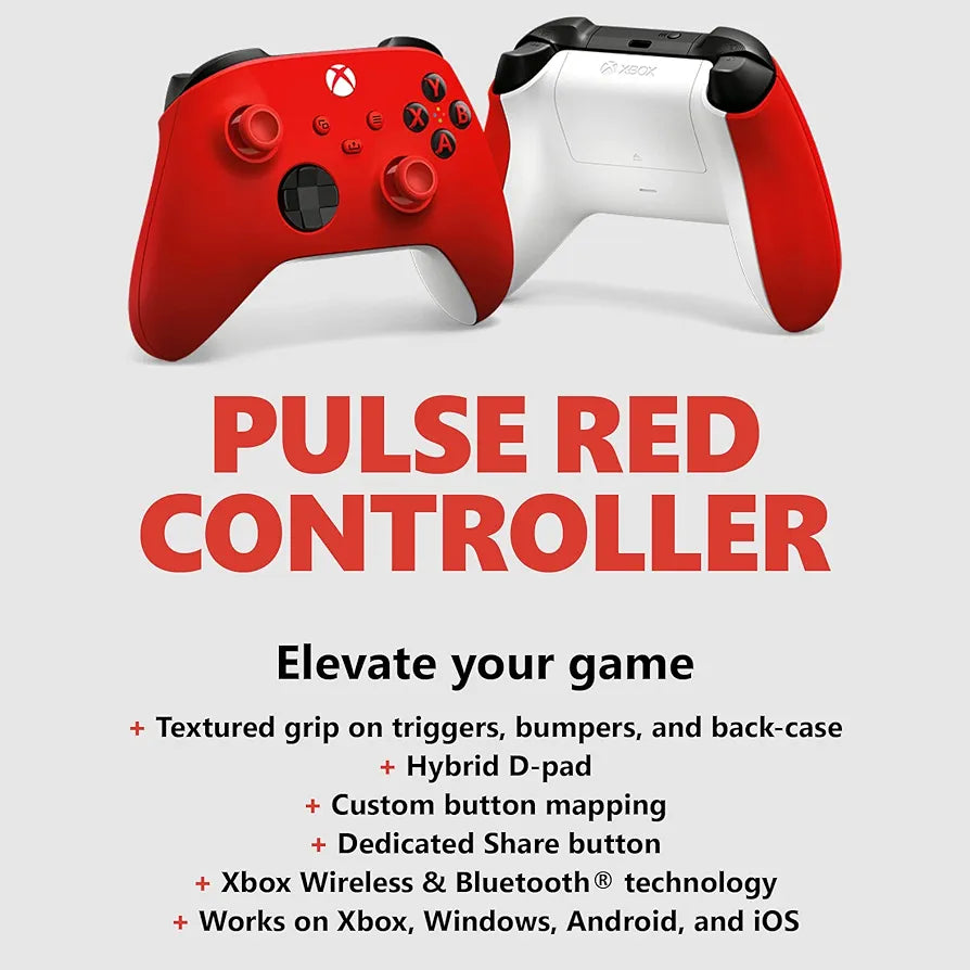 Microsoft Official Xbox Series X/S Wireless Controller - Pulse Red (Xbox Series X/S)
