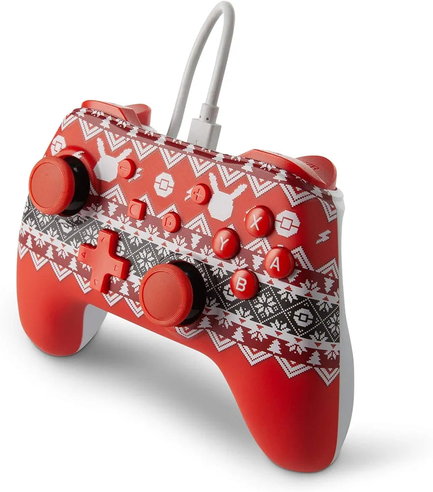 PowerA Officially Licensed Nintendo: Enhanced Wired Controller - Pokemon Holiday Sweater (Switch)