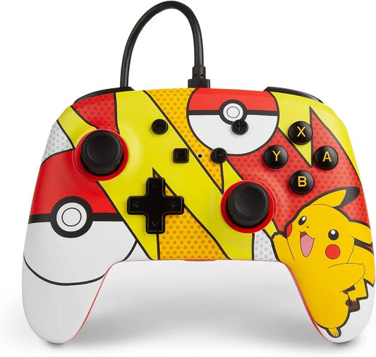 PowerA Officially Licensed Nintendo: Enhanced Wired Controller - Pikachu Pop (Switch)
