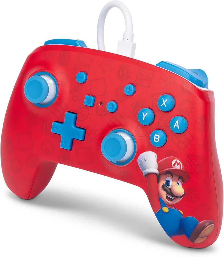 PowerA Officially Licensed Nintendo: Enhanced Wired Controller - Woo-hoo! Mario (Switch)