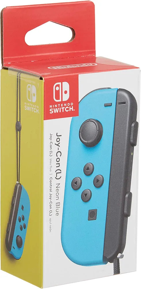 Nintendo Official Switch - Joy-Con Controller (L) - Neon Blue (Switch)