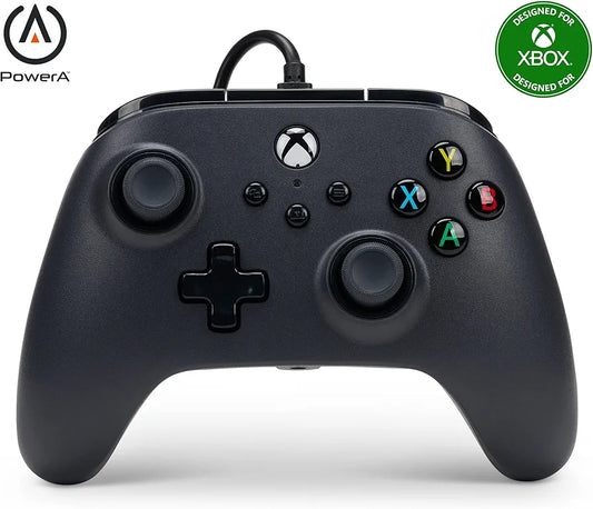 PowerA Officially Licensed: Wired Controller - Black (EU) (Xbox One/Xbox Series X/S)