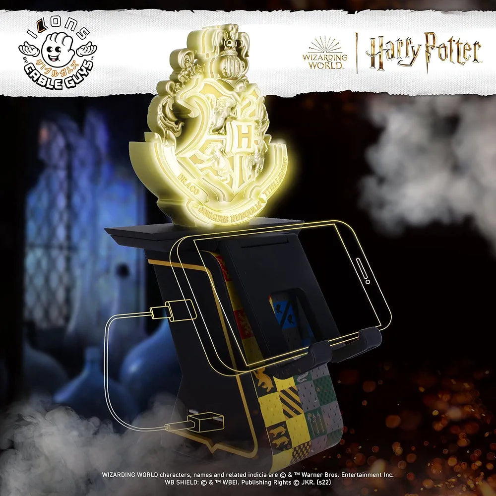 Cable Guys: LED Ikons Charging Phone +Controller Holder - Harry Potter Hogwarts