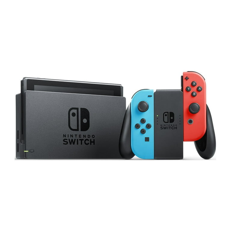 Nintendo Switch Console V2 - Neon Red/Neon Blue (Switch)