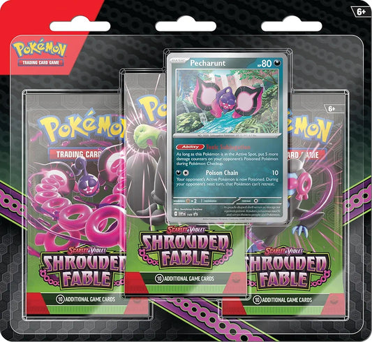 Pokemon TCG: Scarlet & Violet: Shrouded Fable - 3 Pack Blister