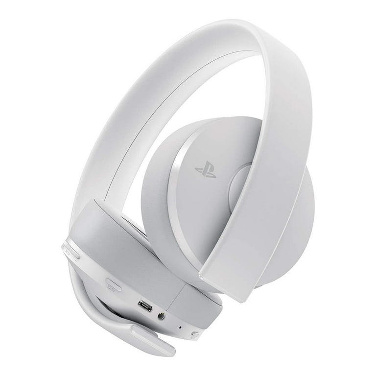 Sony Official PlayStation 4 Gold Wireless Headset - White  (Factory Refurbished) (PS4)
