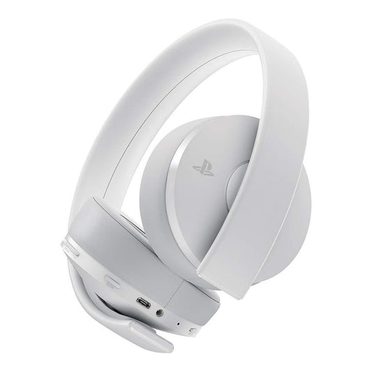 Sony Official PlayStation 4 Gold Wireless Headset - White  (Factory Refurbished) (PS4)