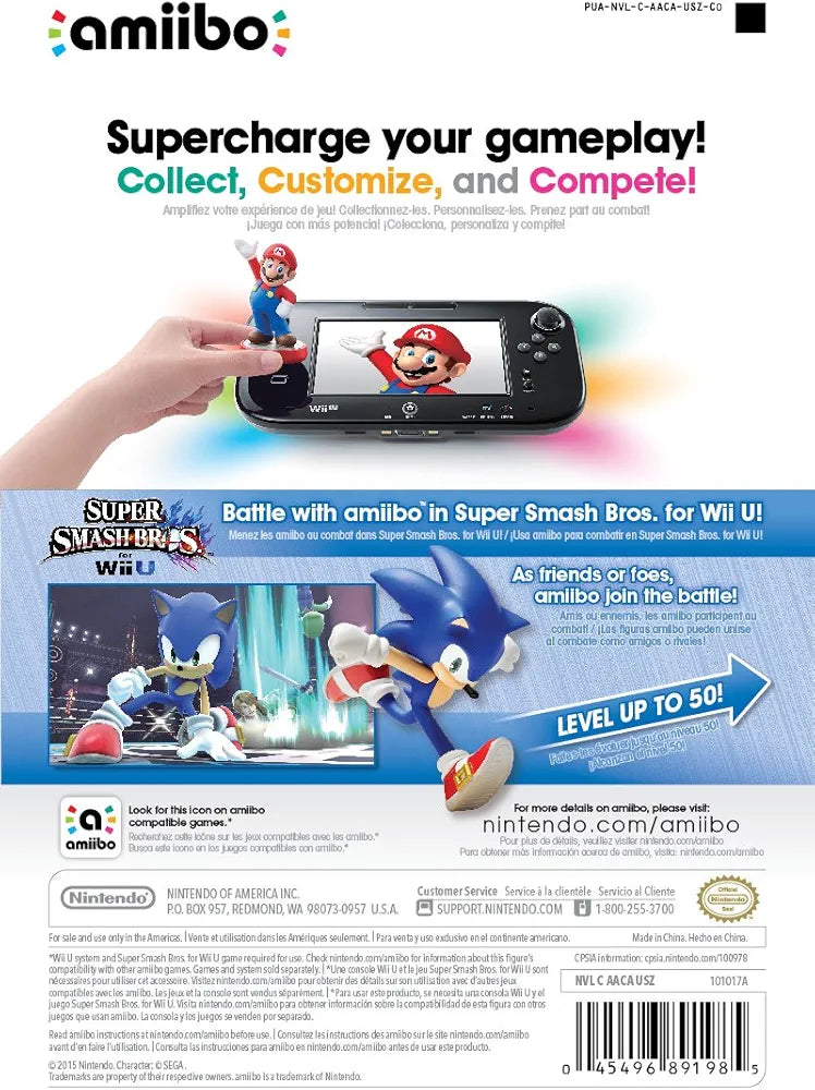 Nintendo AMIIBO: Super Smash Bros. - Sonic